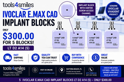 CEREC IPS Emax Cad Blocks LT D2 / A14 (S) - 5 Blocks