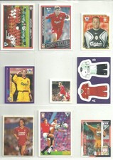 9 x LIVERPOOL - Football Stickers [Unused]