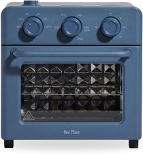 6 in 1 Air Fryer Toaster Oven Compact Countertop Multifunction Oven Blue