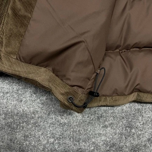 Jordan Flight Puffer Jacket Mens XL Baroque Brown Corduroy Duck Down Loose Fit image 11