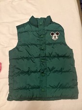 Janie  Jack X Disney Mickey Kids Forest Green Puffer Vest Size 5-6