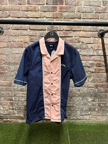 Stussy Middle Blocked Bowling Shirt sz. XL - product listing photo