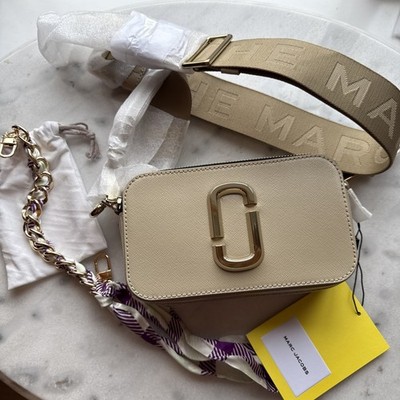 Marc Jacobs The Snapshot DTM Bag Khaki. New, sealed in box. Changeable strap. 