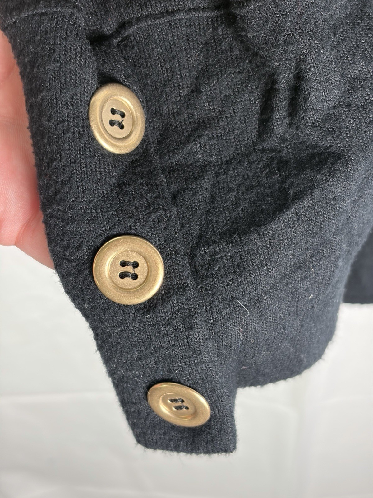 Ruby Rd Women’s Black Solid Hacci Knit Top Cowl N… - image 4