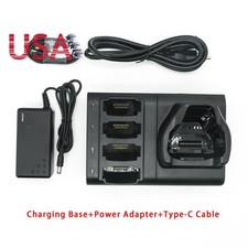 USA 4-Bay Battery Charging Cradle Set For Zebra MC9300 MC930B MC930P MC930