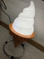 Nissei Soft Serve Ice Cream Light Lamp Promo Not for Sale Display Height 100V JP