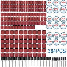 384PCS Drum Sanding Kit For Dremel Nail Drill Bits Accessories Rotary Tool Set C