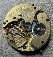 1879 ELGIN 16S 13J CONVERTIBLE PW LS GRADE 48 POCKET WATCH MOVEMENT  DIAL