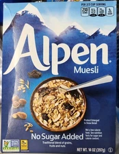 Alpen Muesli No Sugar Added Cereal 14 oz