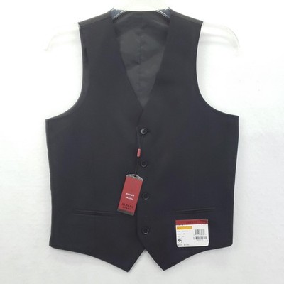 Suit Waistcoat Travel Waistcoat NEW Alfani Vest Mens Small Black