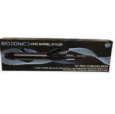 BIO IONIC 1.5" Long Barrel Styler Curling Iron Nano Ionic  Technology NEW. 