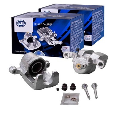2X HELLA BREMSSATTEL HINTEN RECHTS LINKS passend für NISSAN QASHQAI RENAULT KOLE