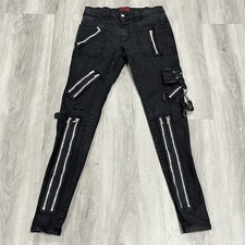 Vintage Y2K Tripp NYC Pants Zippers Pockets Goth Rock Punk Rare Size 30