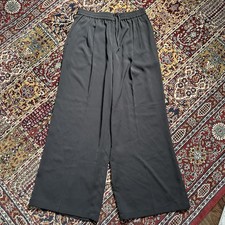 Uniqlo Women's Draped Wide Leg Trousers Size Large 30x30