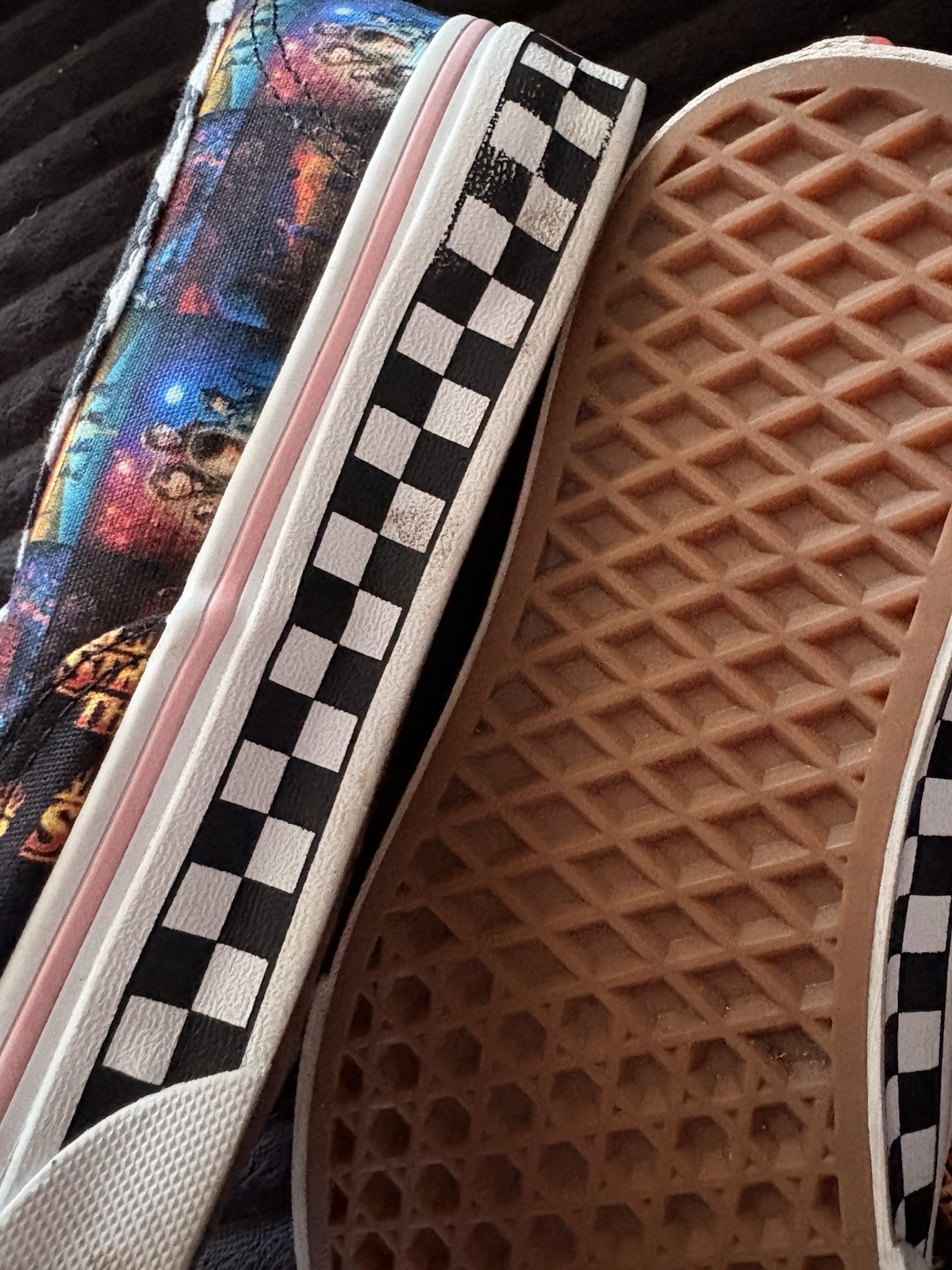 VANS Customs Stranger Things Checkered Canvas Sne… - image 4