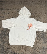 Nike Jordan Brooklyn White Oversized Pullover Hoodie IF5853-133 Men's Size M