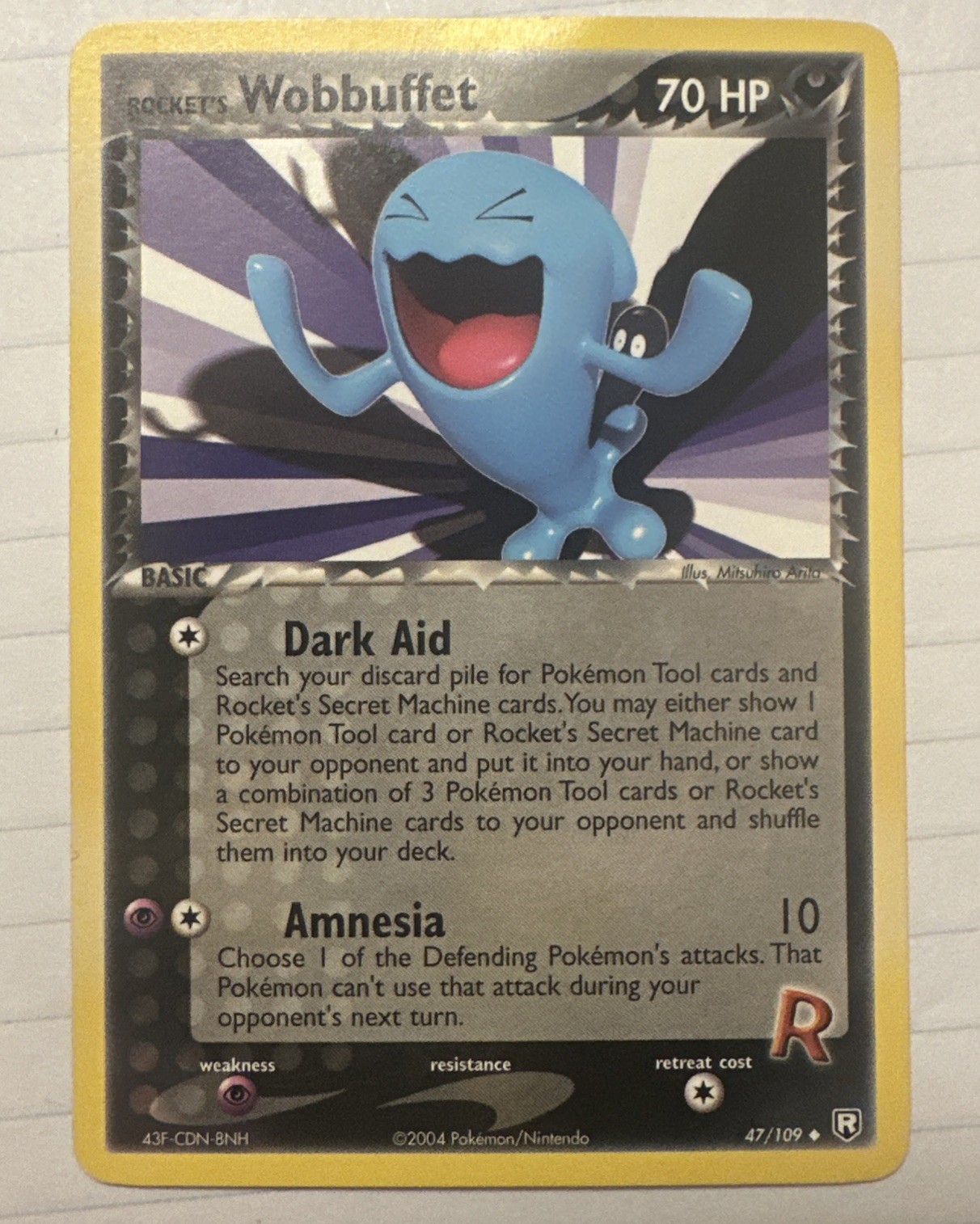 Rocket's Wobbuffet 47/109 Team Rocket Returns Regular NM