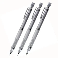 Uni Kuru Toga Roulette Auto Mechanical Pencil, 0.5mm, Gun Metallic Silver, Pa...