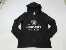 New Las Vegas Raiders Football EST 1960 Womens Size M Black V-Neck Hoodie