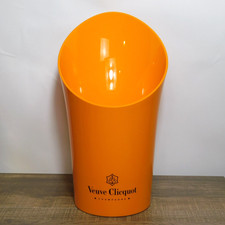 VEUVE CLICQUOT VCP French Champagne 15" Orange Acrylic Magnum Ice Bucket
