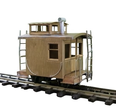 SR&RL Long Caboose KIT 珊瑚模型製 HOn30(9㎜) HOn30/HOe Narrow Gauge Small Cupola Caboose Brass Kit Brake/Guards