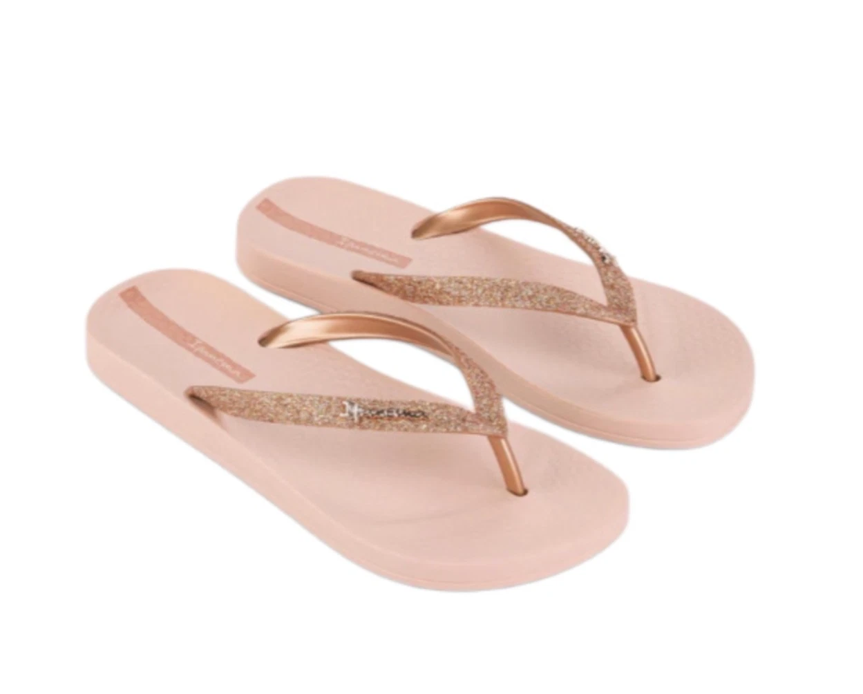 Ipanema Ladies Lolita Flip Flops in Light Pink and Rose Glitter