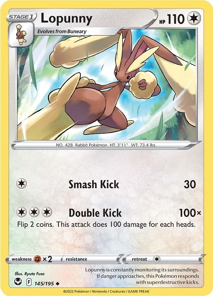 NM - Lopunny SWSH12 - 145/195 SWSH12: Silver Tempest