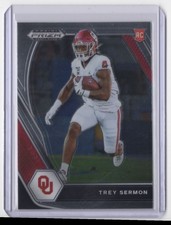 2021 Panini Prizm Draft Picks Collegiate Trey Sermon Rookie Oklahoma Sooners