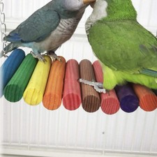 Colorful Parrot Swing Ladder Set Bird Cage Enrichment Toys
