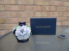 Moorcroft White Floral Pattern Vase . Trial Piece 2017