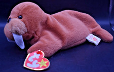 Ty Beanie Baby Tusk Walrus 1995 PVC Pellets