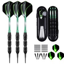 Professional Soft Tip Darts Set 20 Grams W/ 50 O-Rings- 30 Darts Plastic Tip ...