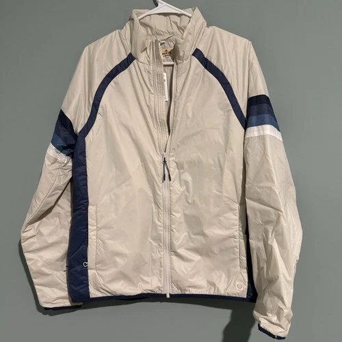 Marine Layer Mens Lightweight Varsity Puffer Jacket North Atlantic Size M - product listing photo
