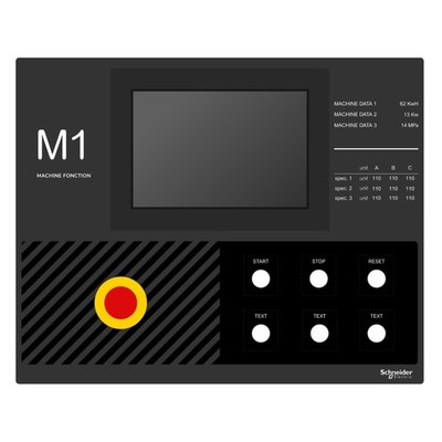 Harmony XB5 Legendenschild 500 X 400 Schablone 1 ZBYLEG504001