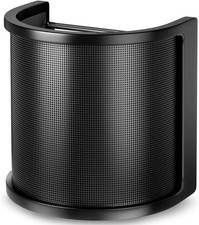Pop Filter, Upgraded Three Layers Metal Mesh Foam Etamine Layer Microphone