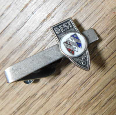 vintage Buick ''THE BEST'' Enamel Advertising Men's Tie Bar. Nice, BUY IT NOW.