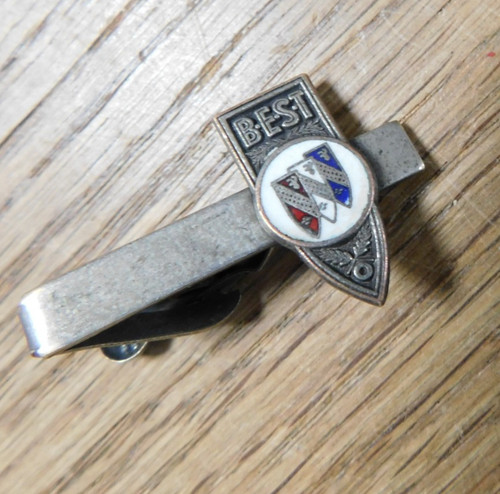 vintage Buick "THE BEST" Enamel Advertising Men's Tie Bar. Nice, BUY IT NOW.