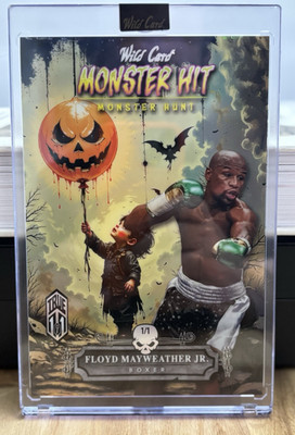 2025 Wild Card True 1/1 Floyd Mayweather Jr. Monster Hunt Hit Mammoth One of One