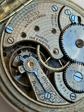 OMEGA Pocket Watch 15 Jewels Manual Winding Vintage