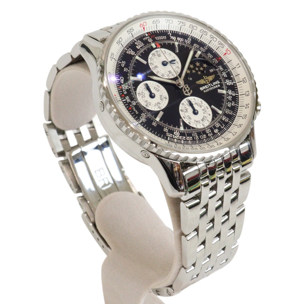 Orologio BREITLING Navitimer 1461C Moon Phase A19332 nero uomo usato #3104