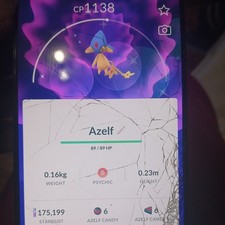 Pokémon Shiny Azelf GO instant trade 20k stardust registered only