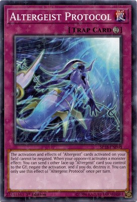 Altergeist Protocol - SP18-EN048 - Starfoil Rare - 1st Edition - Moderately Play