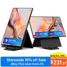 Blackview 23.8in Portable Monitor FHD 100Hz Computer Monitor With Stand Speakers