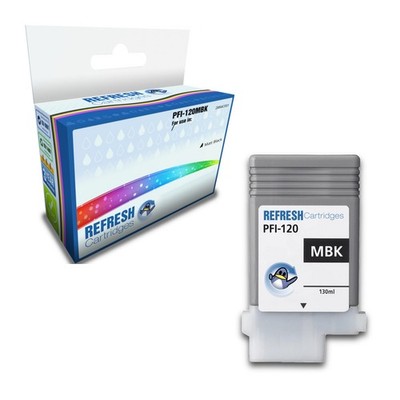 Refresh Patronen Matt Schwarz PFI-120MBK Tinte Kompatibel mit Canon Druckern