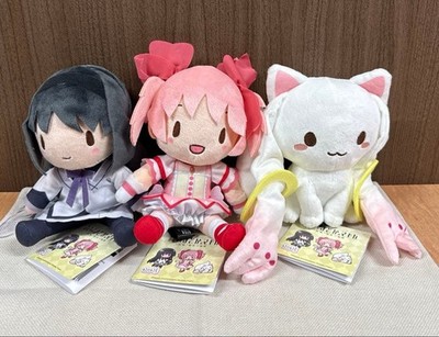 Puella Magi Madoka Magica Rebellion Fuwapuchi Plush Kyubey Madoka Homura Set