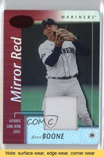 2002 Leaf Certified Mirror Red Materials 145/150 Bret Boone #59 READ n8a