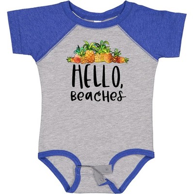 Inktastic Hello, Beaches Group Of Pineapples Infant Creeper Pineapple Beach Hola
