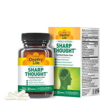 Country Life Sharp Thought - Memory  Cognitive Support Supplement   Sharp-PS