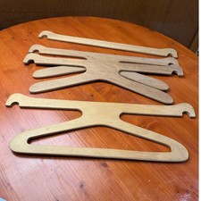 Set of 4 Vintage Wooden Steamer Trunk Hangers