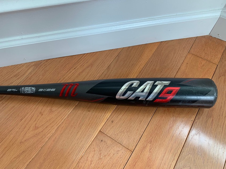 Marucci CAT9 USSSA (5) Metal Baseball Bat 31"/26oz Black, Grey